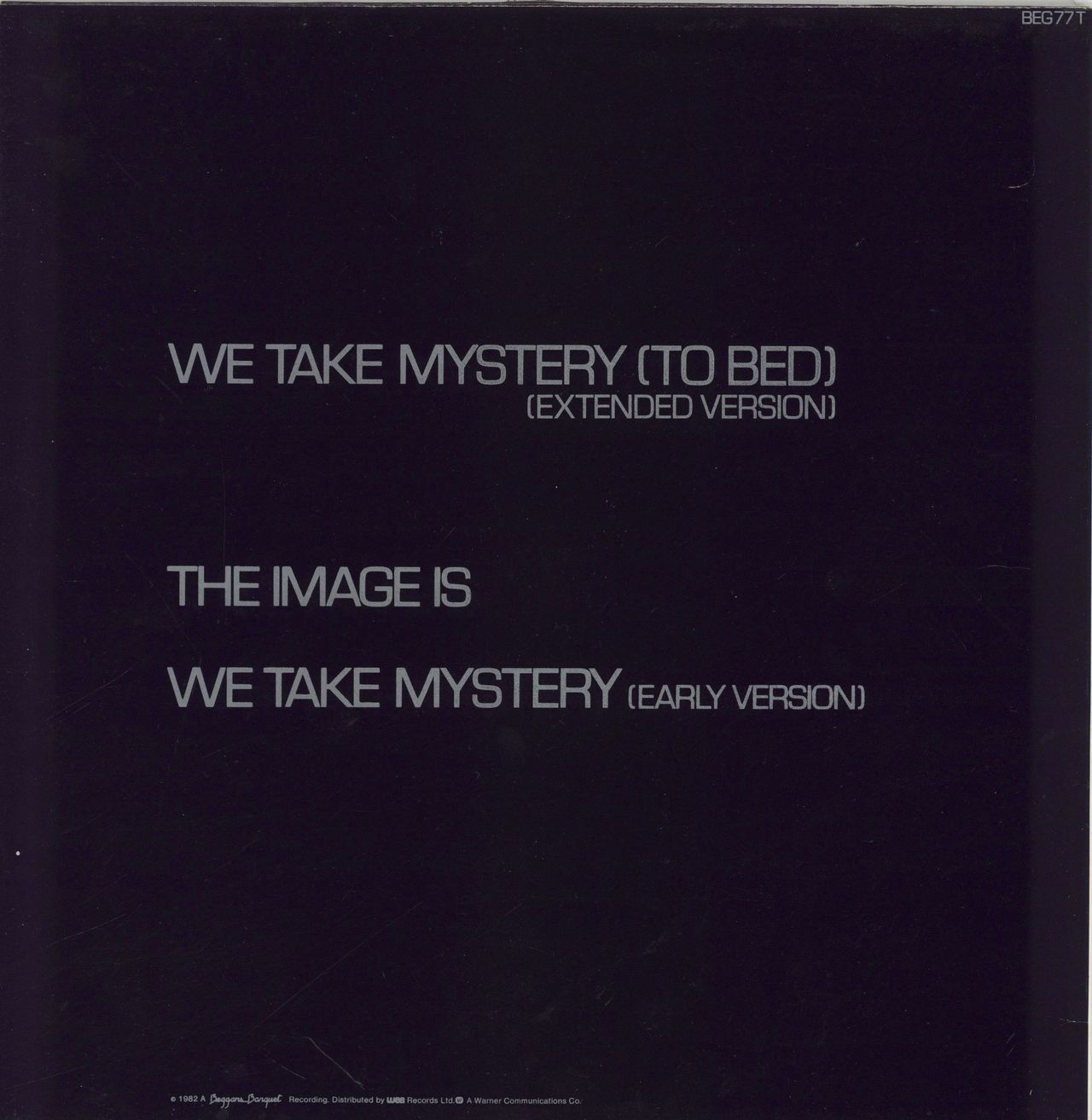 Gary Numan We Take Mystery To Bed + hypesticker UK 12" vinyl single (12 inch record / Maxi-single)