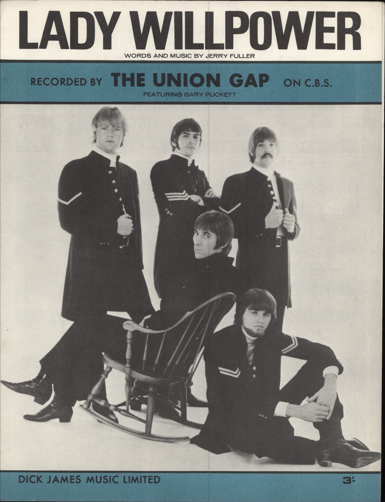 Gary Puckett Lady Willpower Uk Sheet Music —