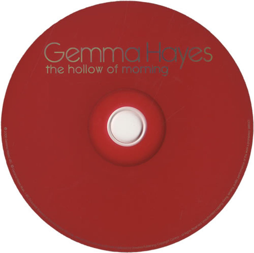 Gemma Hayes The Hollow Of Morning US Promo CD album (CDLP) SMR001