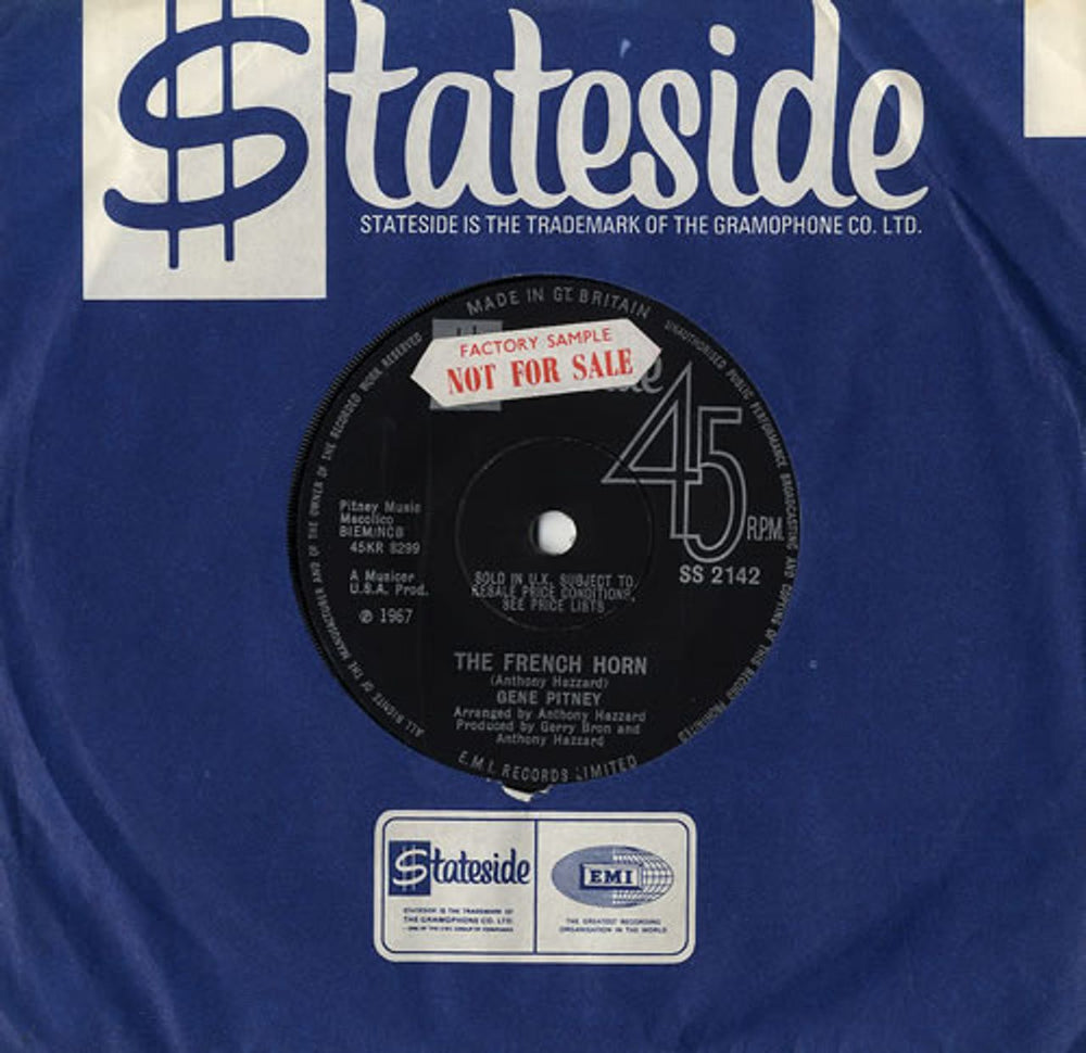 Gene Pitney Maria Elena - Sample UK 7" vinyl single (7 inch record / 45) SS2142