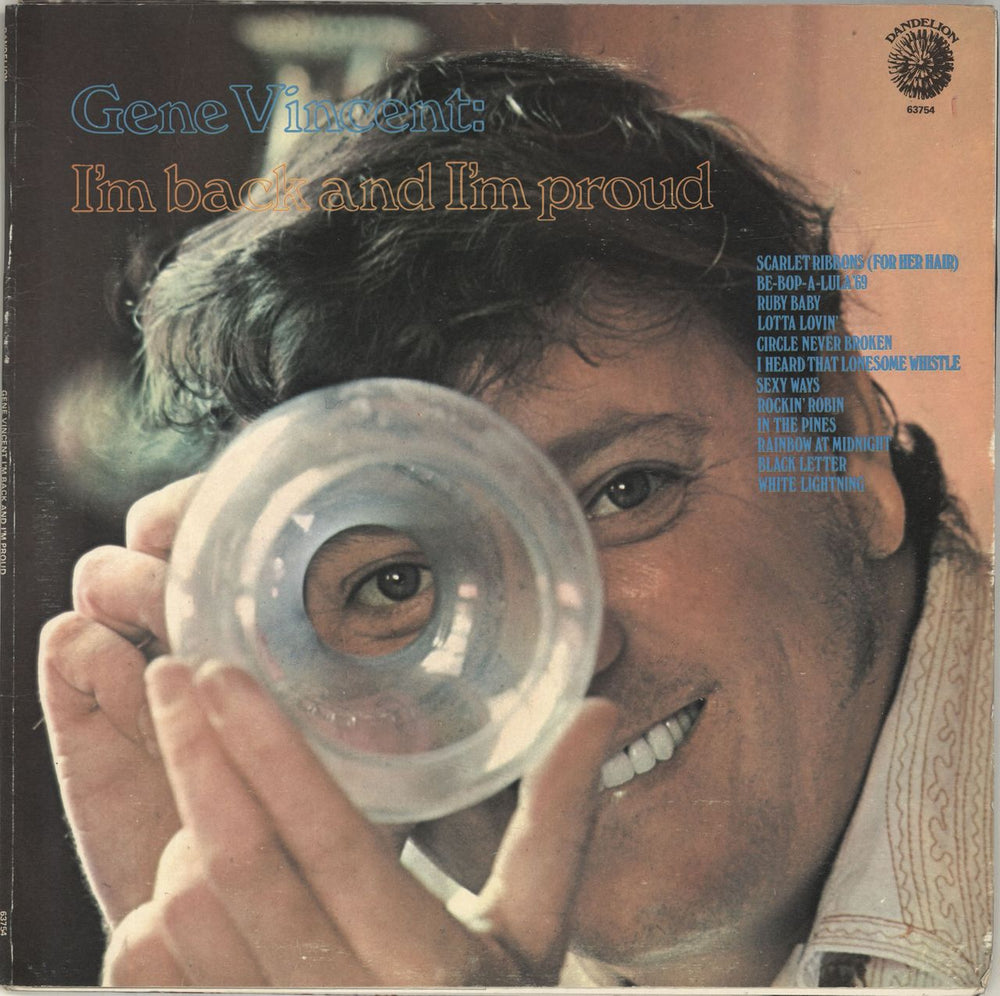 Gene Vincent I'm Back And I'm Proud UK vinyl LP album (LP record) 63754