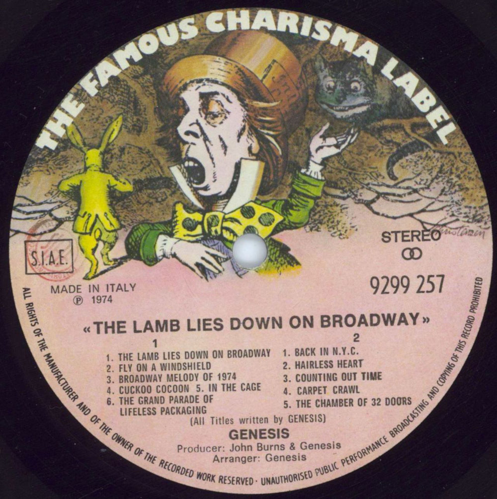 Genesis The Lamb Lies Down On Broadway Italian 2-LP vinyl record set (Double LP Album) GEN2LTH809215