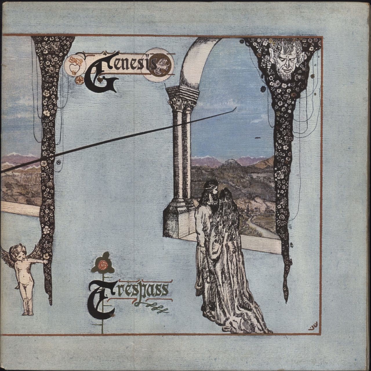 Genesis Trespass - 1st (B) + Insert UK vinyl LP album (LP record) CAS1020