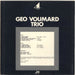 Geo Voumard Jazz Serie 4 French vinyl LP album (LP record)