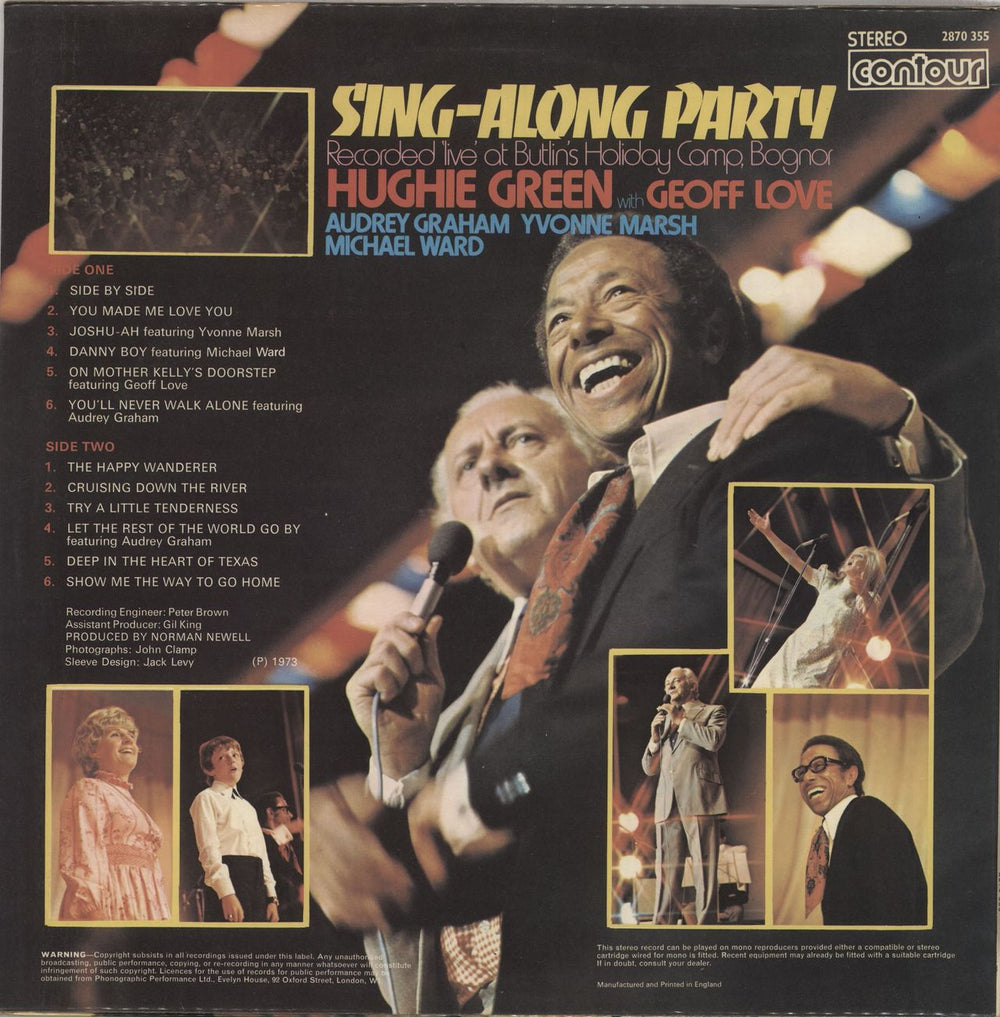 Geoff Love Sing-Along Party UK vinyl LP album (LP record)
