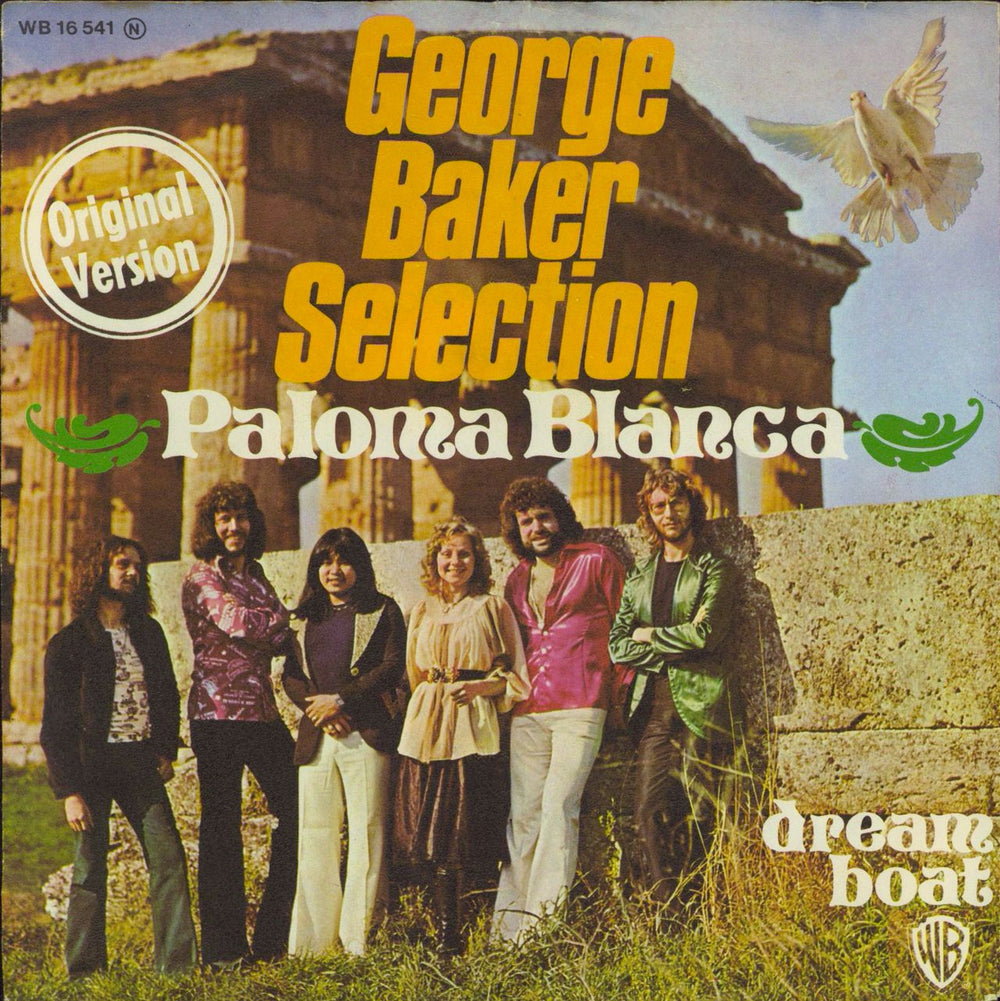 George Baker Selection Paloma Blanca - Wide + Textured Sleeve German 7" vinyl single (7 inch record / 45) WB16541(N)