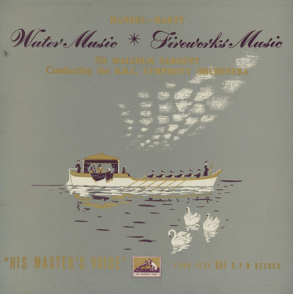 George Frideric Handel Water Music / Fireworks Music UK 10" vinyl single (10 inch record) BLP1059