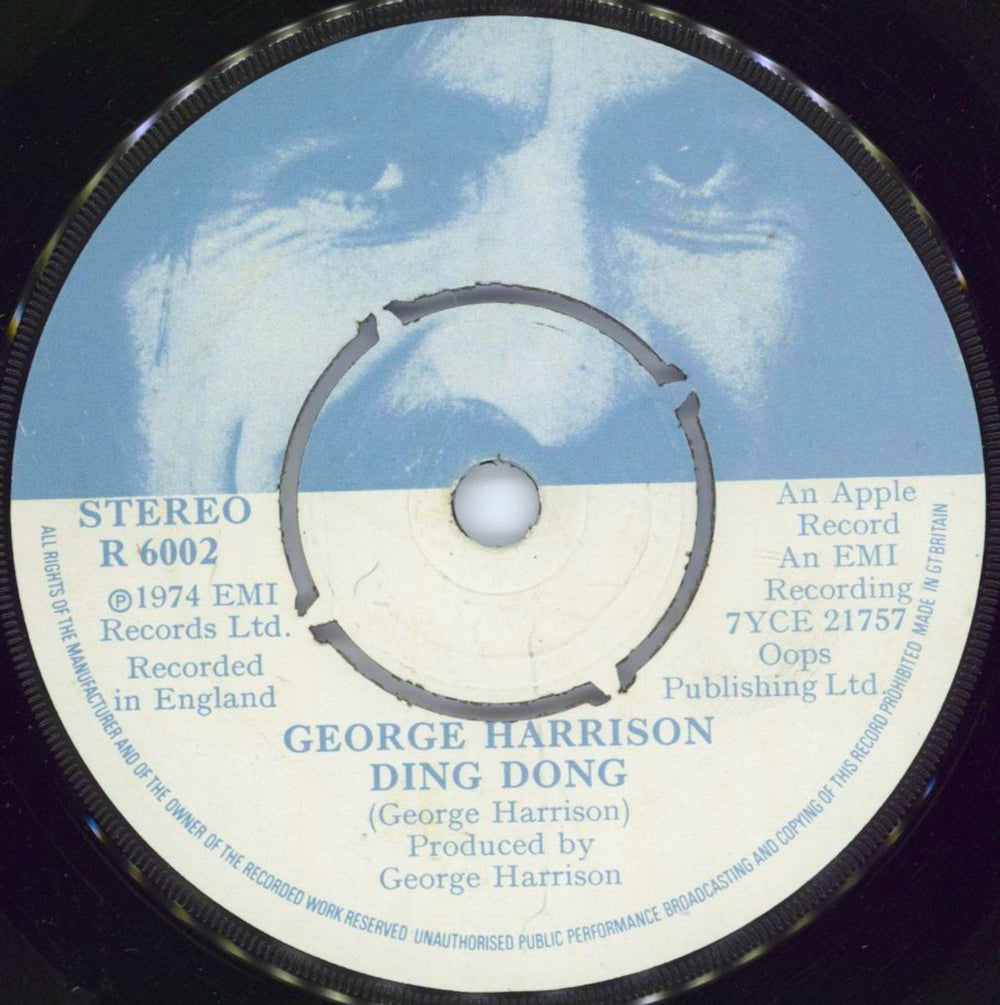 George Harrison Ding Dong UK 7" vinyl single (7 inch record / 45) R6002