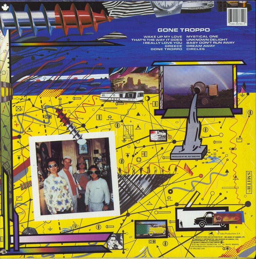 George Harrison Gone Troppo Canadian vinyl LP album (LP record) 075992373418