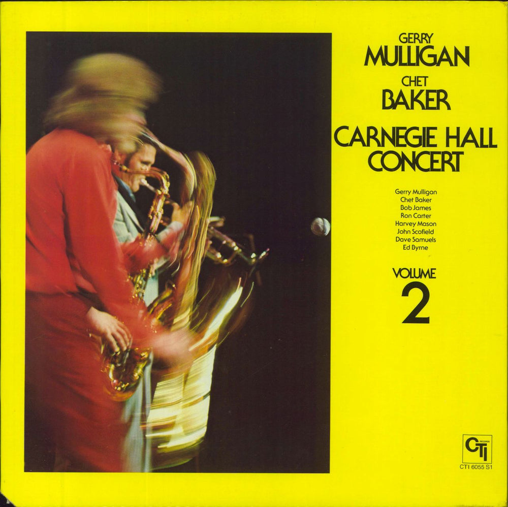 Gerry Mulligan Carnegie Hall Concert - Volume Two US vinyl LP album (LP record) CTI6055S1