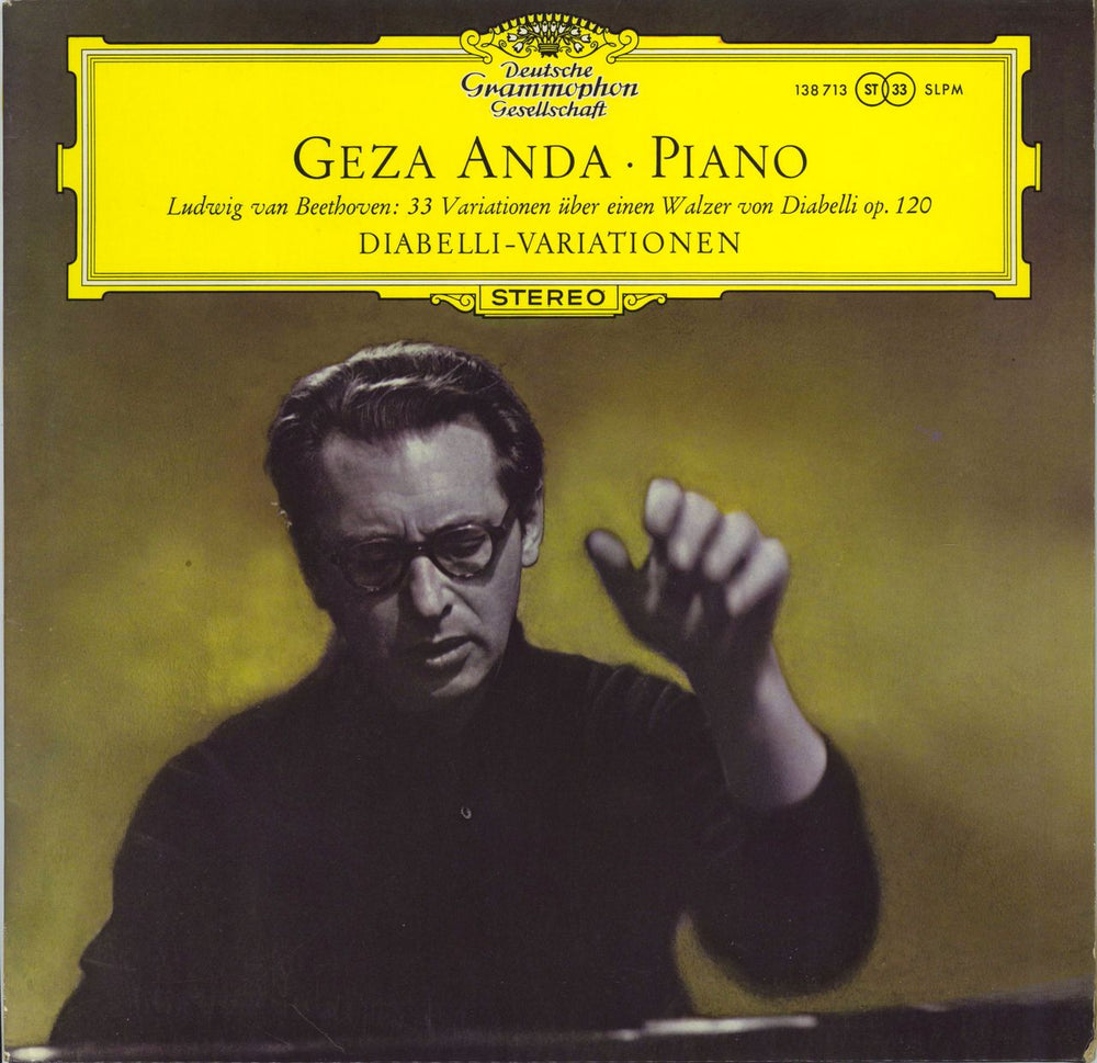 Géza Anda Beethoven: 33 Variations On A Waltz By Diabelli, Op. 120 UK vinyl LP album (LP record) 138713