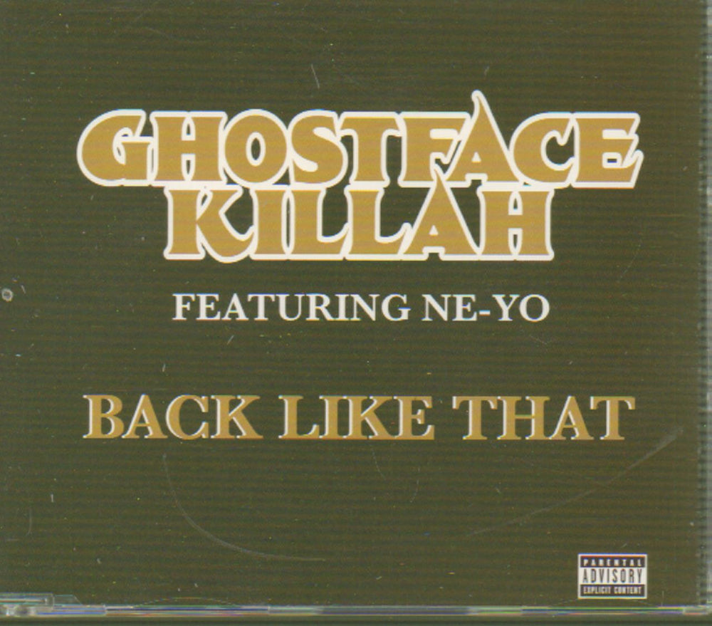 Ghostface Killah Back Like That UK CD single (CD5 / 5") GHOSTCJ1