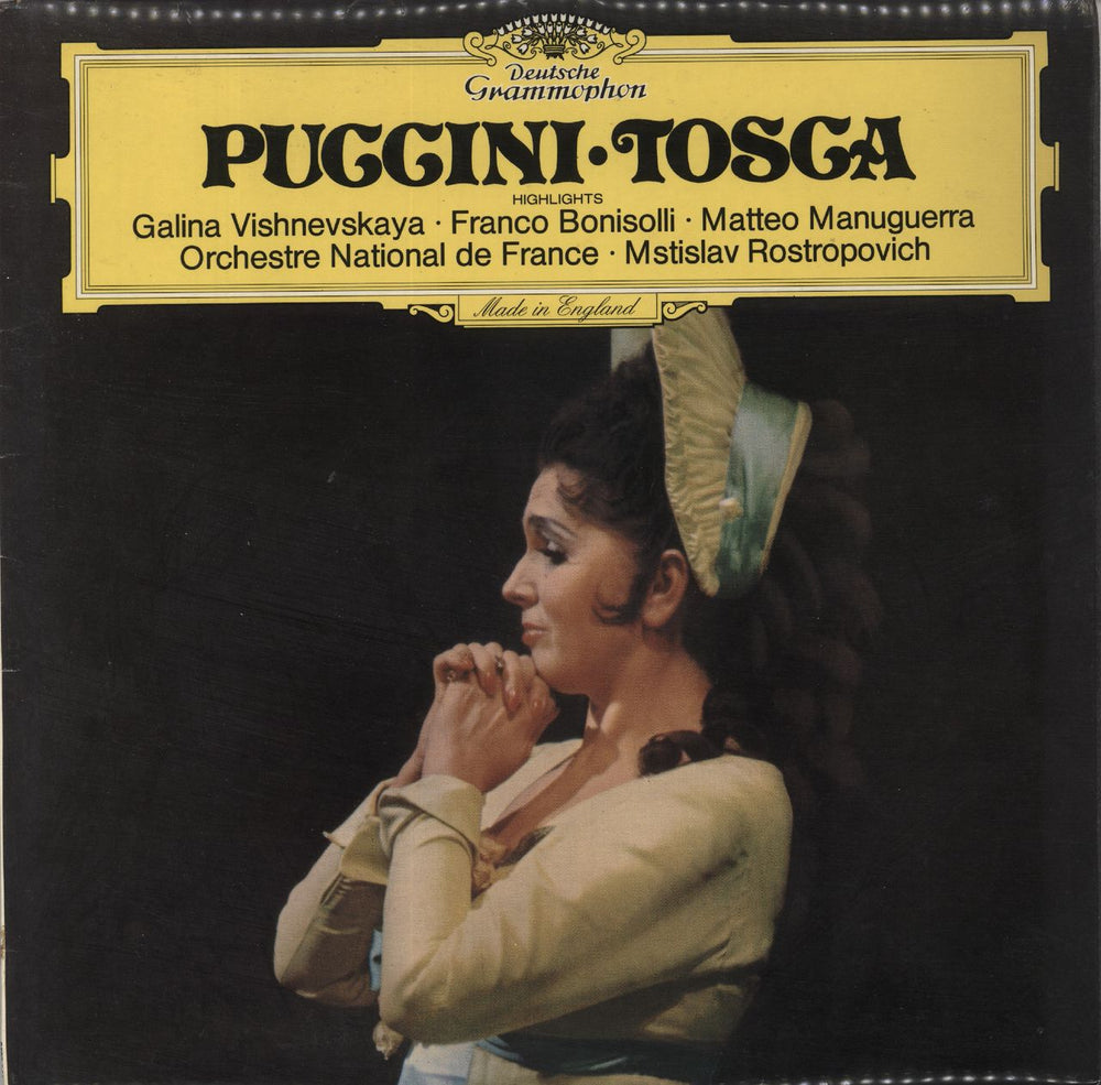 Giacomo Puccini Puccini: Tosca UK vinyl LP album (LP record) 2537044