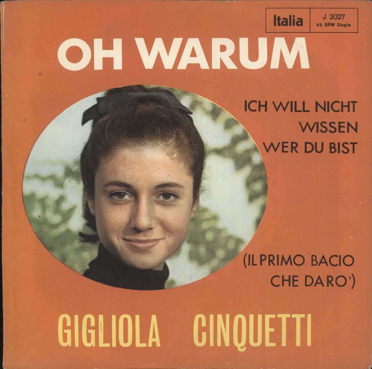 Gigliola Cinquetti Oh Warum German 7" vinyl single (7 inch record / 45) J2007