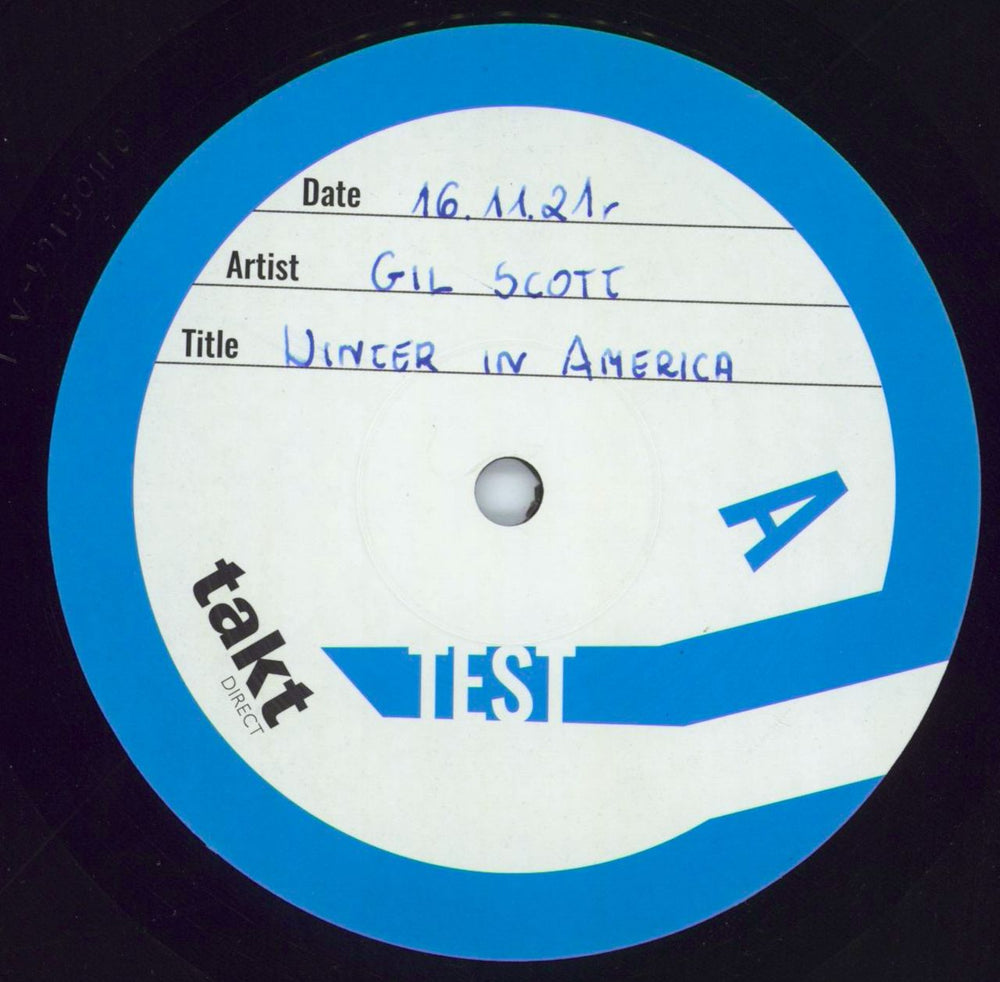 Gil Scott-Heron & Brian Jackson Winter In America - Test Pressing UK vinyl LP album (LP record) 01105164