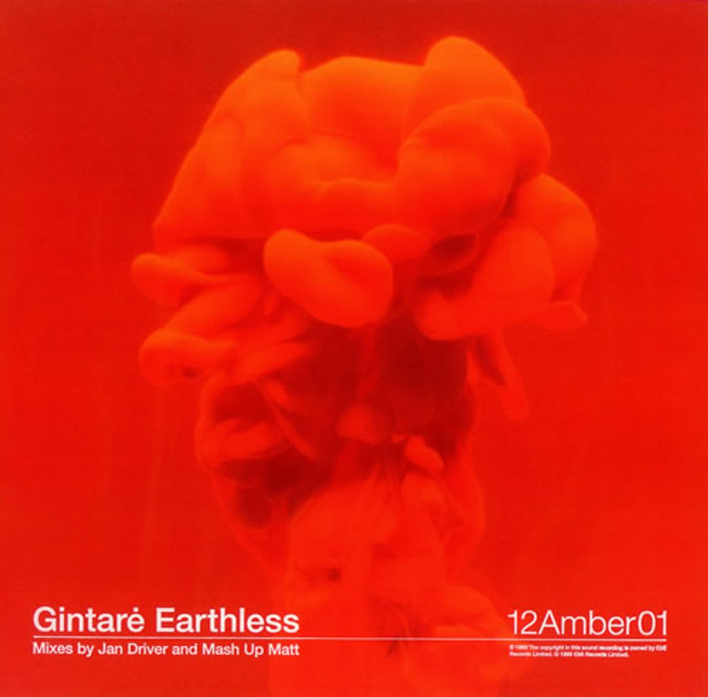 Gintare Earthless - Clear Vinyl UK Promo 12" vinyl single (12 inch record / Maxi-single) 12AMBER01