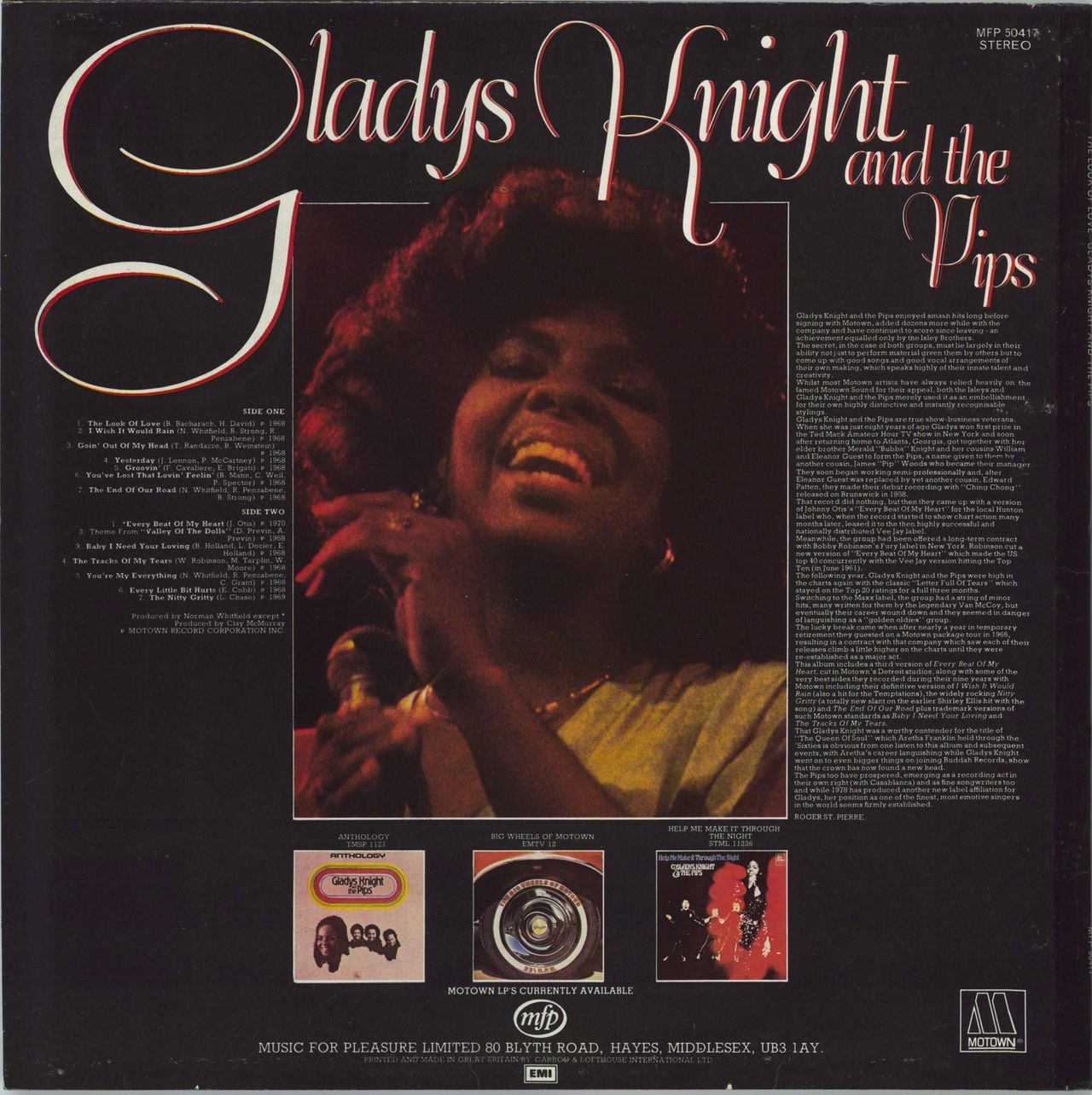 Gladys Knight & The Pips The Look Of Love UK Vinyl LP — RareVinyl.com