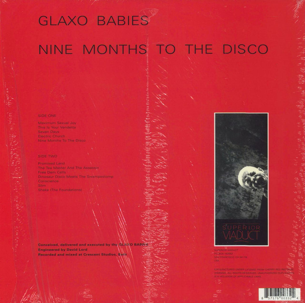 Glaxo Babies Nine Months To The Disco US vinyl LP album (LP record) 857176003324