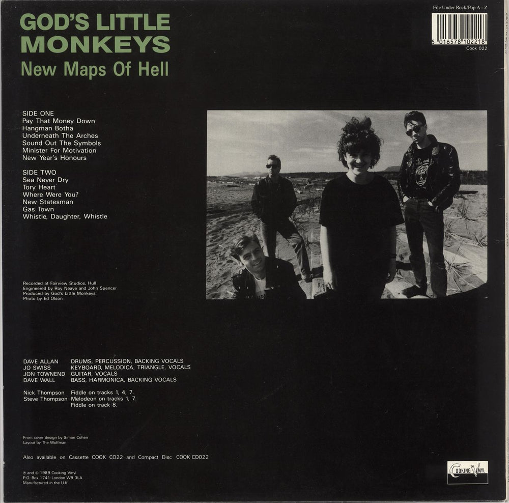 God's Little Monkeys New Maps Of Hell UK vinyl LP album (LP record)