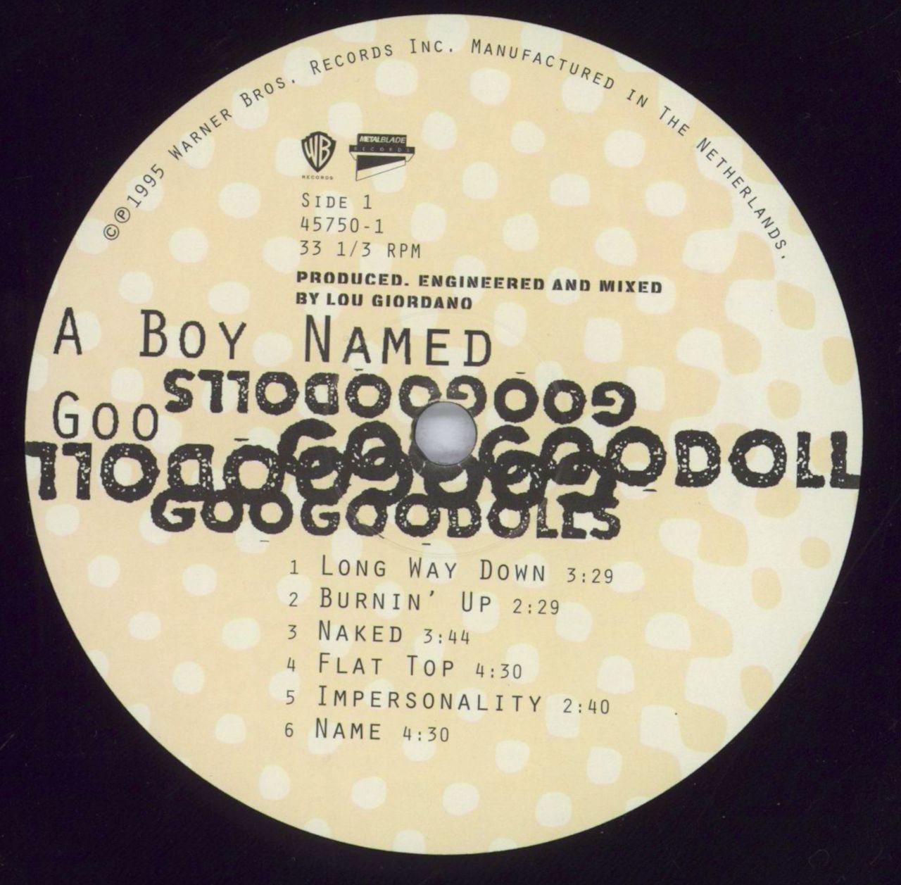 Goo Goo Dolls A Boy Named Goo Uk Vinyl Lp — Rarevinyl.com