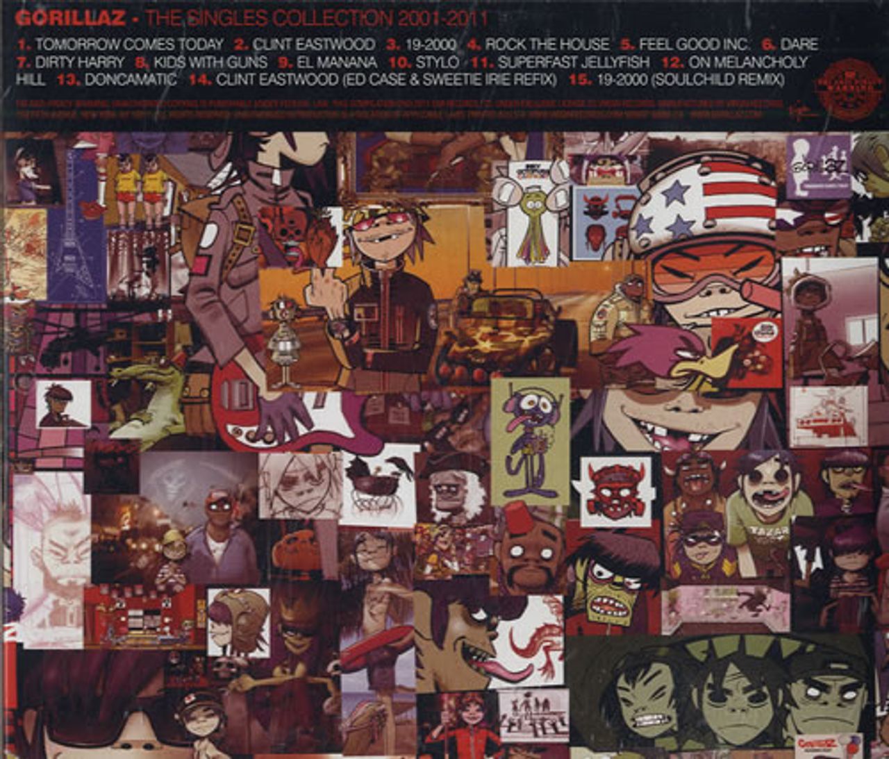 Gorillaz The Singles Collection 2001-2011 US Promo CD album