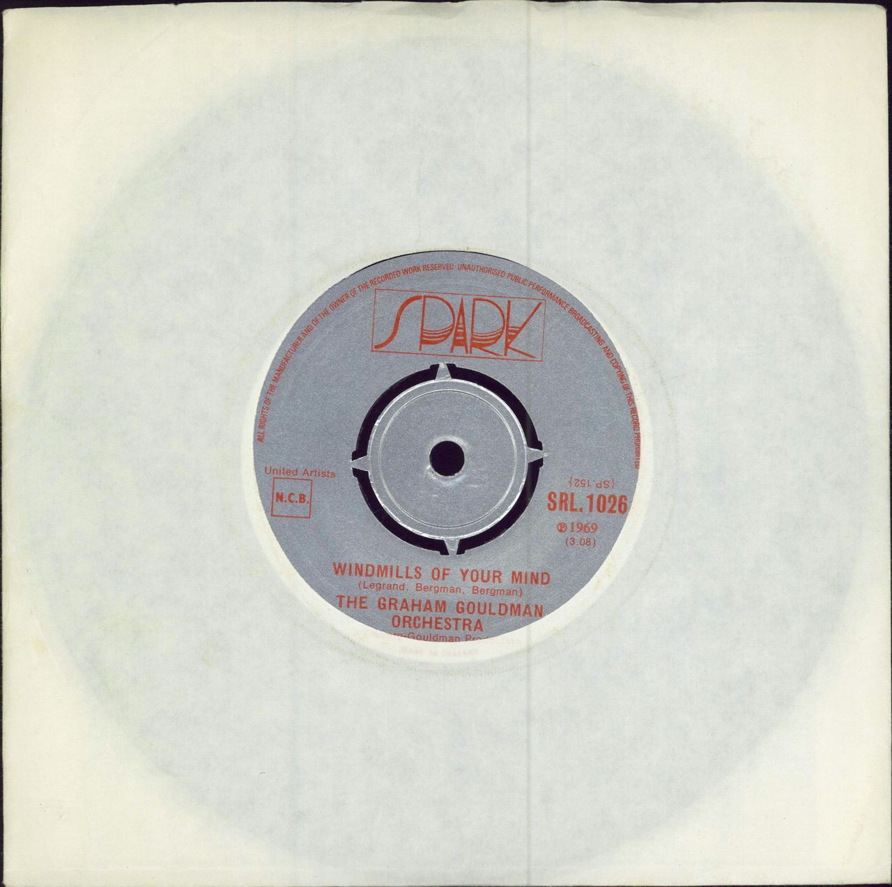 Graham Gouldman Windmills Of Your Mind UK 7" vinyl single (7 inch record / 45) SRL1026