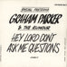 Graham Parker Hey Lord, Don't Ask Me Questions UK Promo 12" vinyl single (12 inch record / Maxi-single) JUMBO5