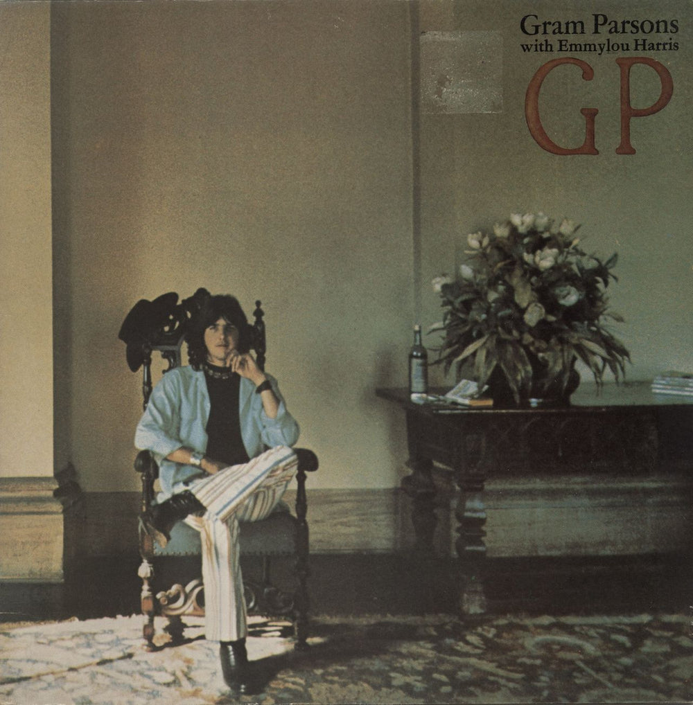 Gram Parsons G.P. - 2nd UK vinyl LP album (LP record) K44228