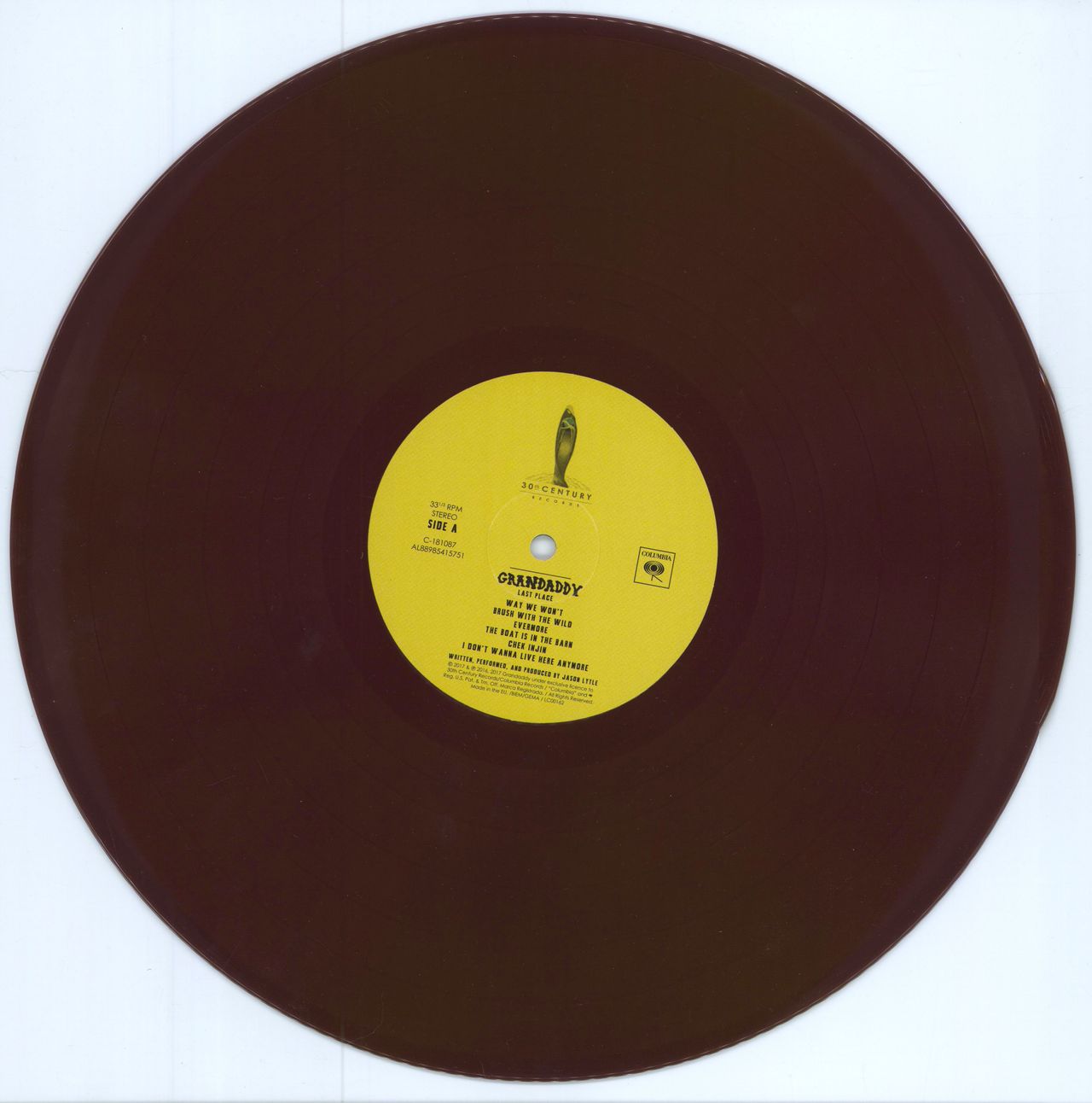 Grandaddy Last Place - Brown Vinyl UK vinyl LP album (LP record) 889854157517