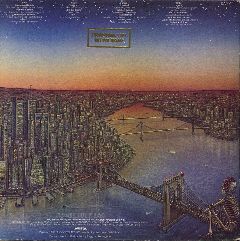 Grateful Dead Dead Set + PR UK Promo 2-LP vinyl record set (Double LP Album)