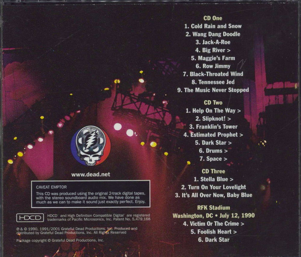 Grateful Dead View From The Vault II Soundtrack US 3-CD album set (Triple CD)