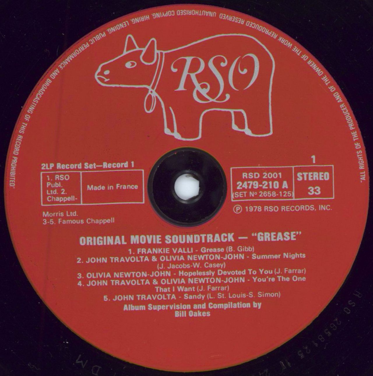 Grease Grease French 2-LP vinyl record set (Double LP Album) ESA2LGR787654