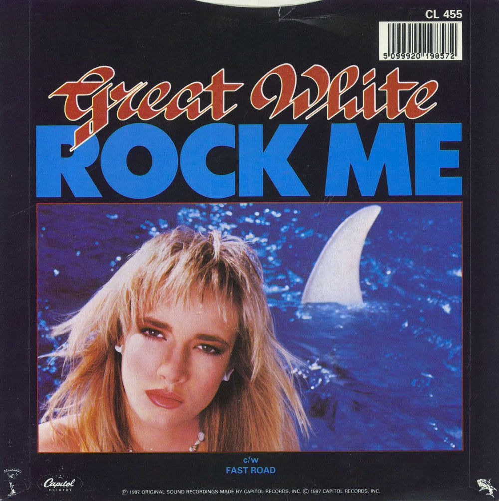 Great White Rock Me UK 7" vinyl single (7 inch record / 45) 5099920198572