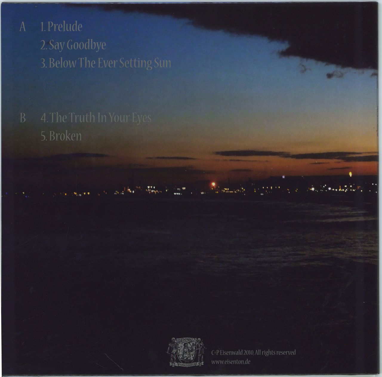 Grey Waters Below The Ever Setting Sun German 12" vinyl single (12 inch record / Maxi-single)