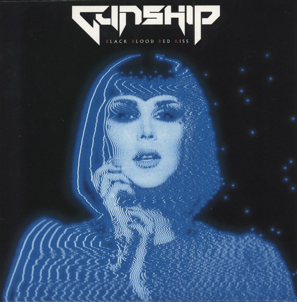 Gunship Black Blood Red Kiss - Clear & Red Vinyl UK 7" vinyl single (7 inch record / 45) HITH0016SP
