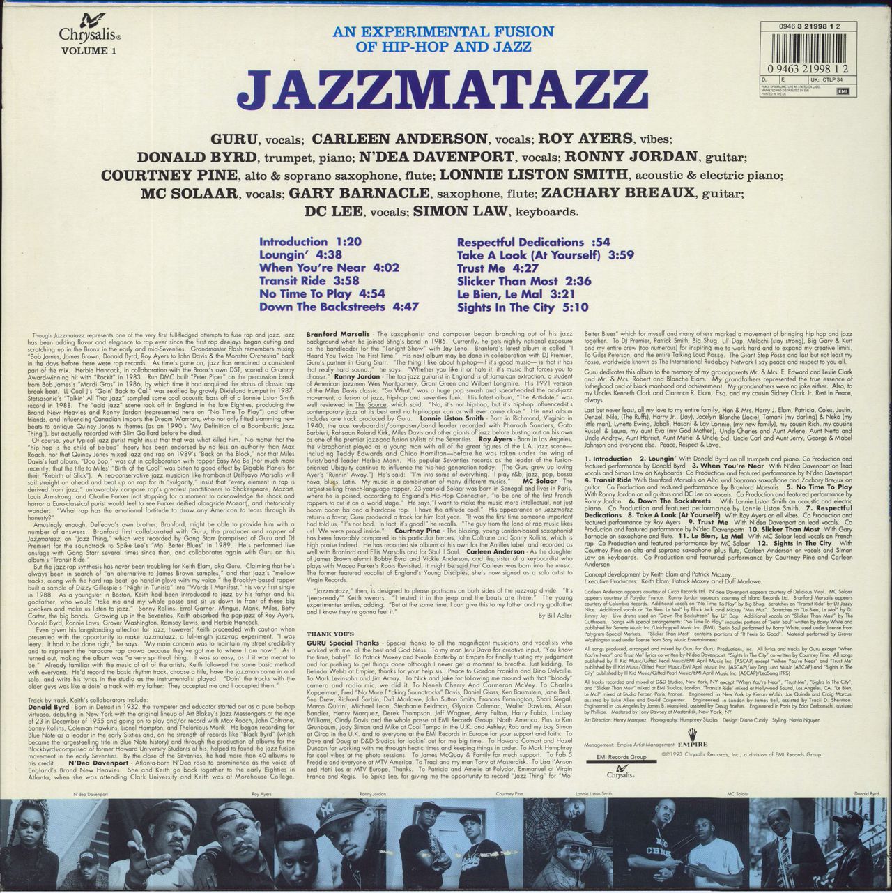 Guru Jazzmatazz Volume: 1 US Vinyl LP