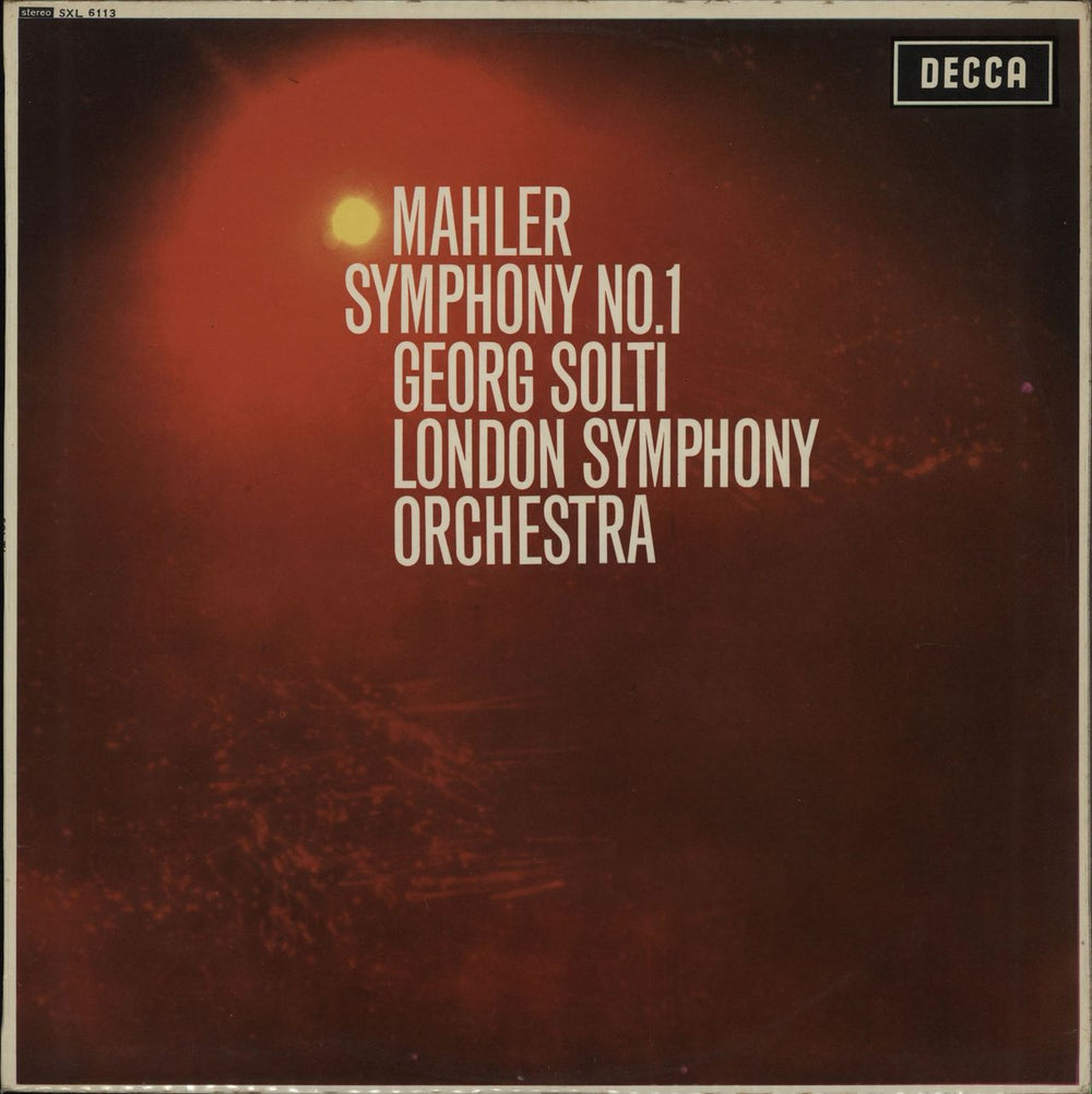 Gustav Mahler Symphony No. 1 - 2nd - EX UK vinyl LP album (LP record) SXL6113