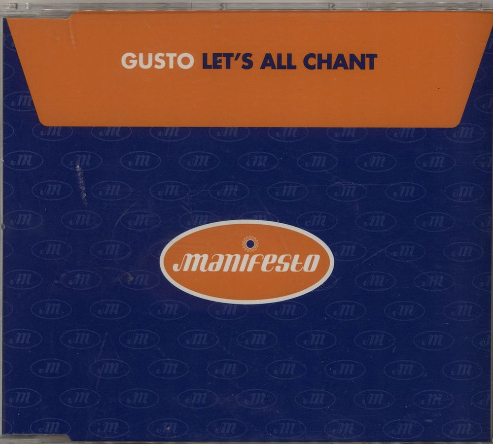 Gusto Let's All Chant UK CD single (CD5 / 5") FESCD13