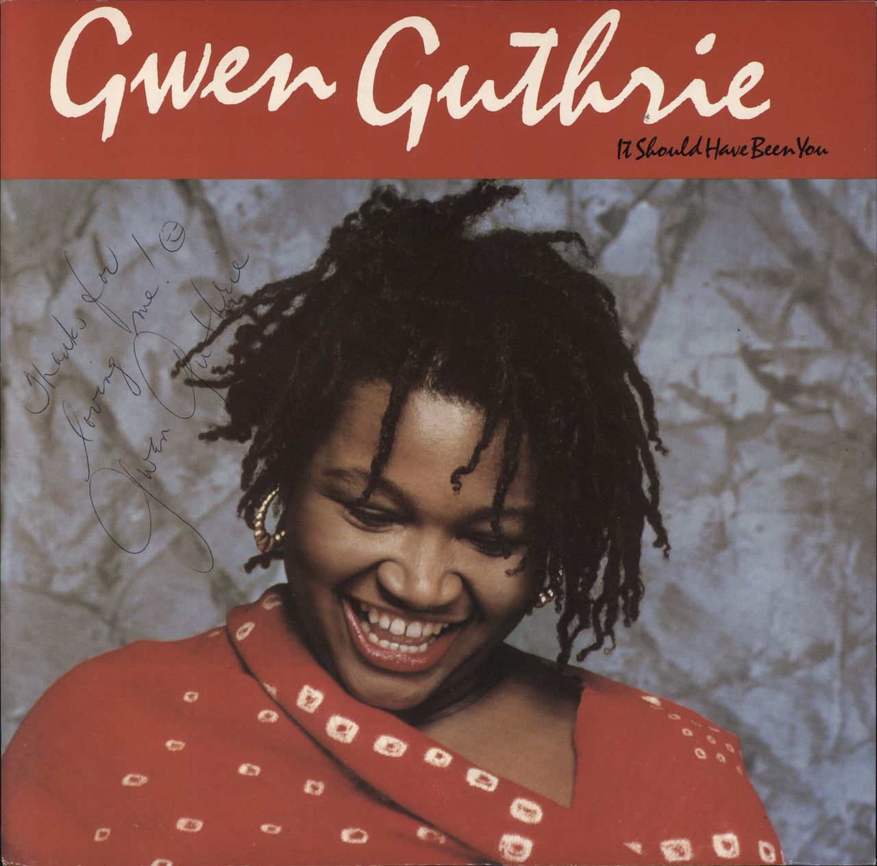 Gwen Guthrie It Should Have Been You - Autographed UK 12