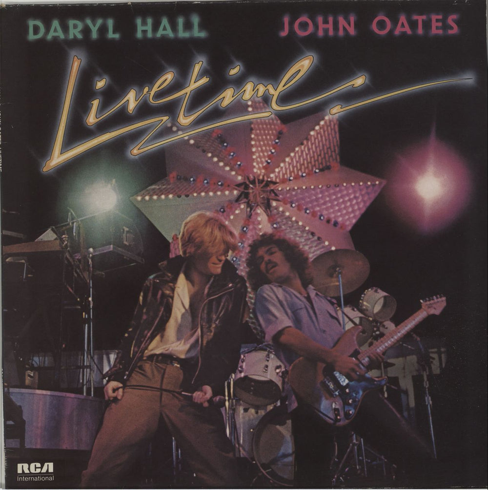 Hall & Oates Livetime UK vinyl LP album (LP record) INTS5252