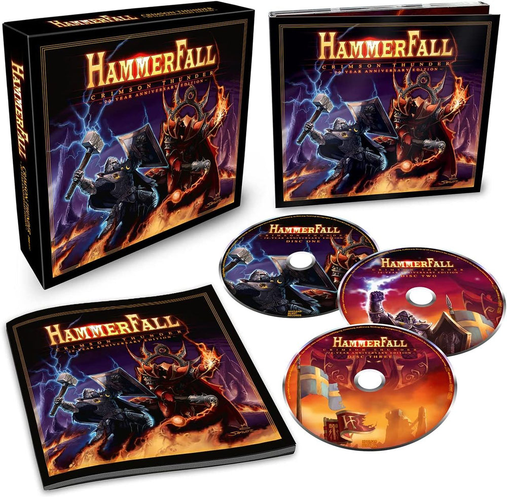 HammerFall Crimson Thunder: 20th Anniversary - Sealed Digibook UK Cd a —  RareVinyl.com