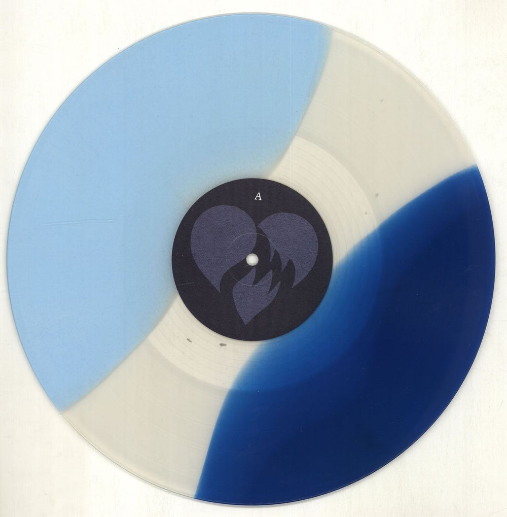 Handguns Life Lessons - Blue, White, Aqua striped vinyl US vinyl LP album (LP record) QXPLPLI702541