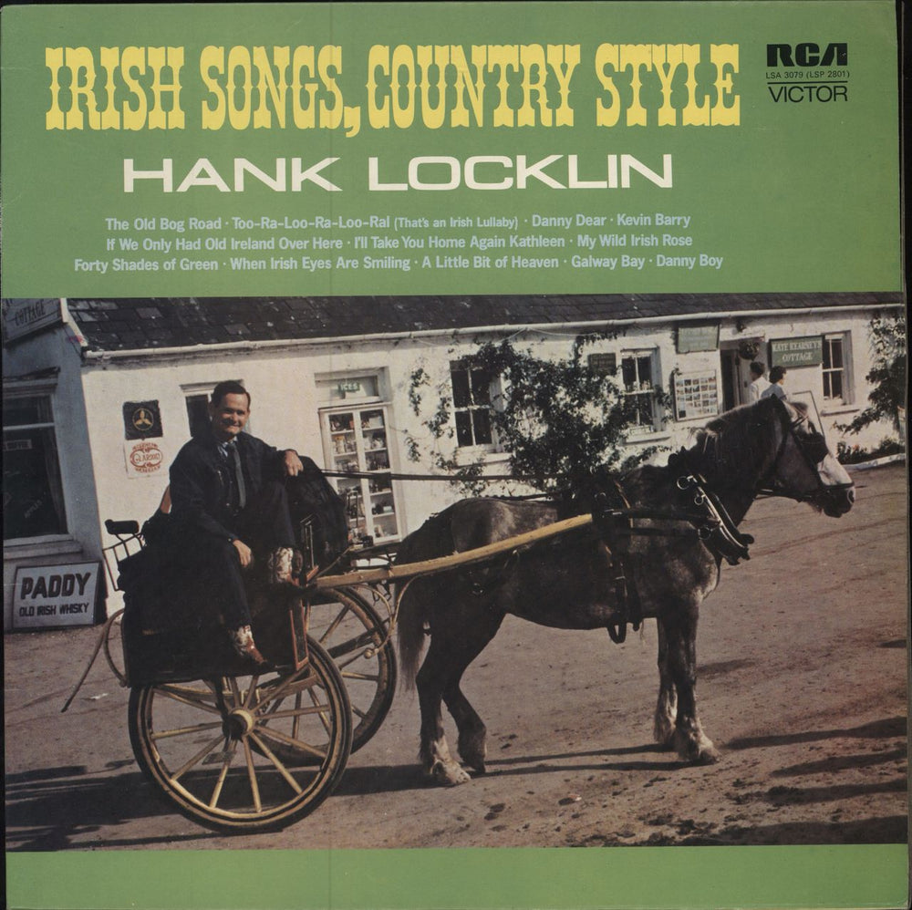 Hank Locklin Irish Songs, Country Style UK vinyl LP album (LP record) LSA3079