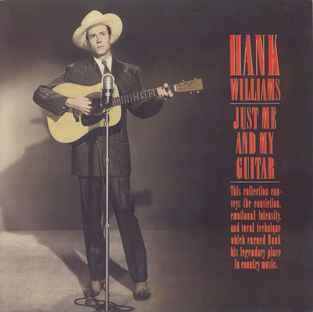 Hank Williams Just Me And My Guitar US vinyl LP album (LP record) CMF-006