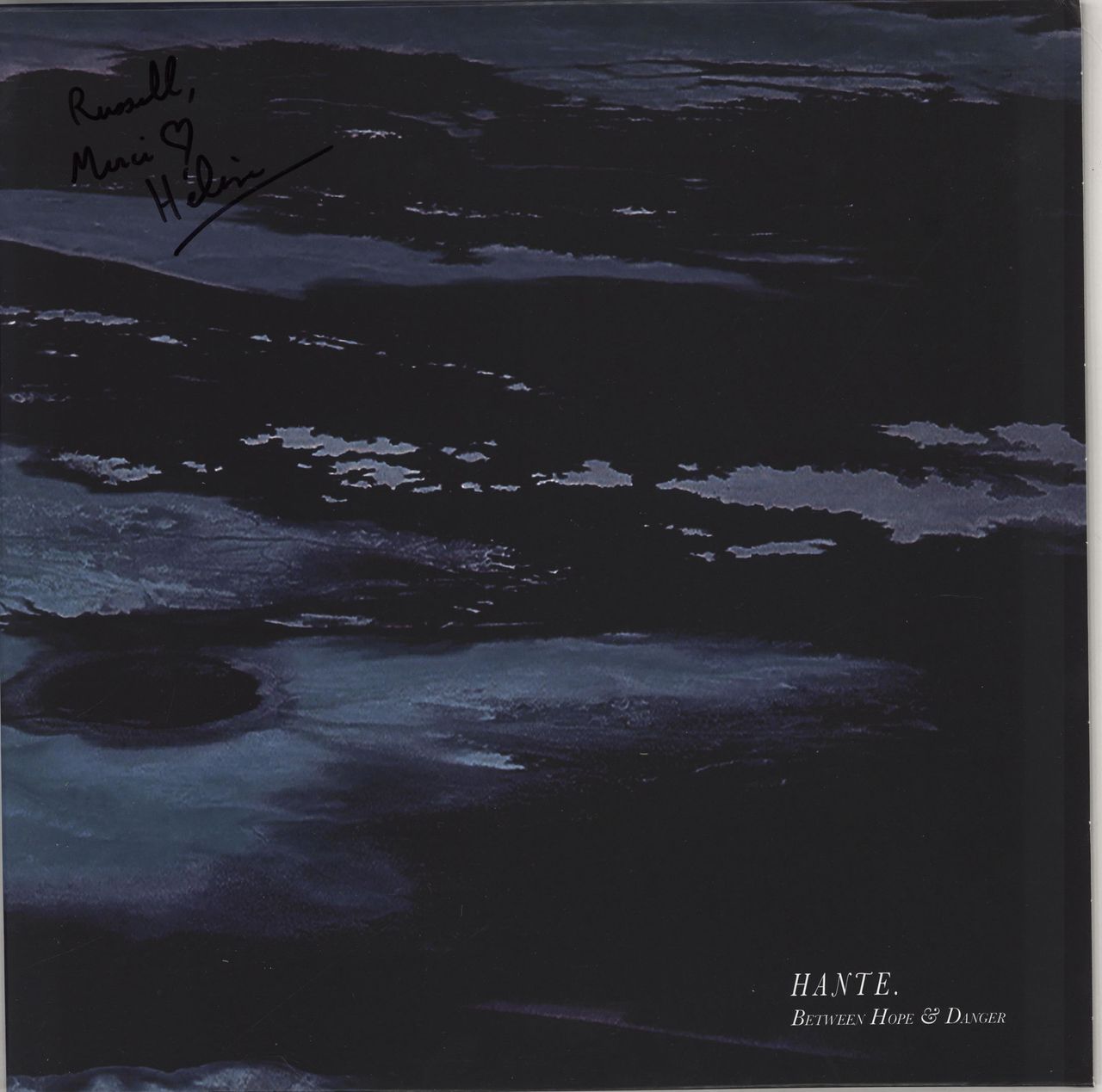 Hante. Between Hope & Danger - Clear and Blue Vinyl - Signed French vinyl LP album (LP record) SR004
