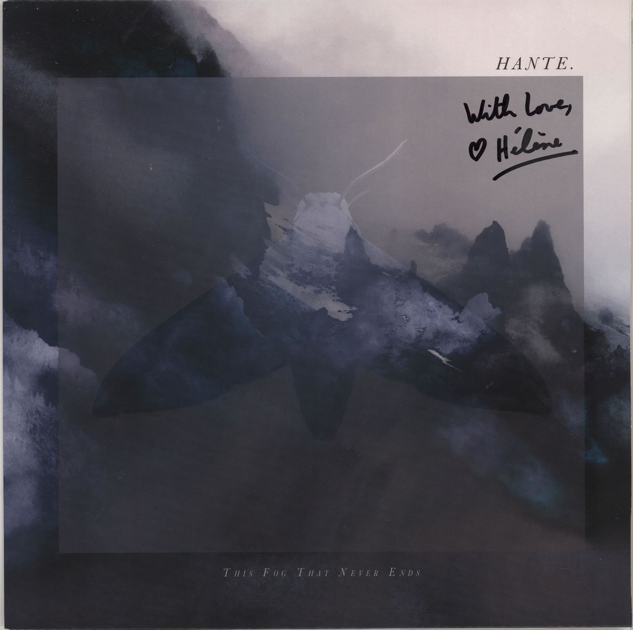 Hante. This Fog That Never Ends - Blue Vinyl - Autographed French vinyl LP album (LP record) SR001
