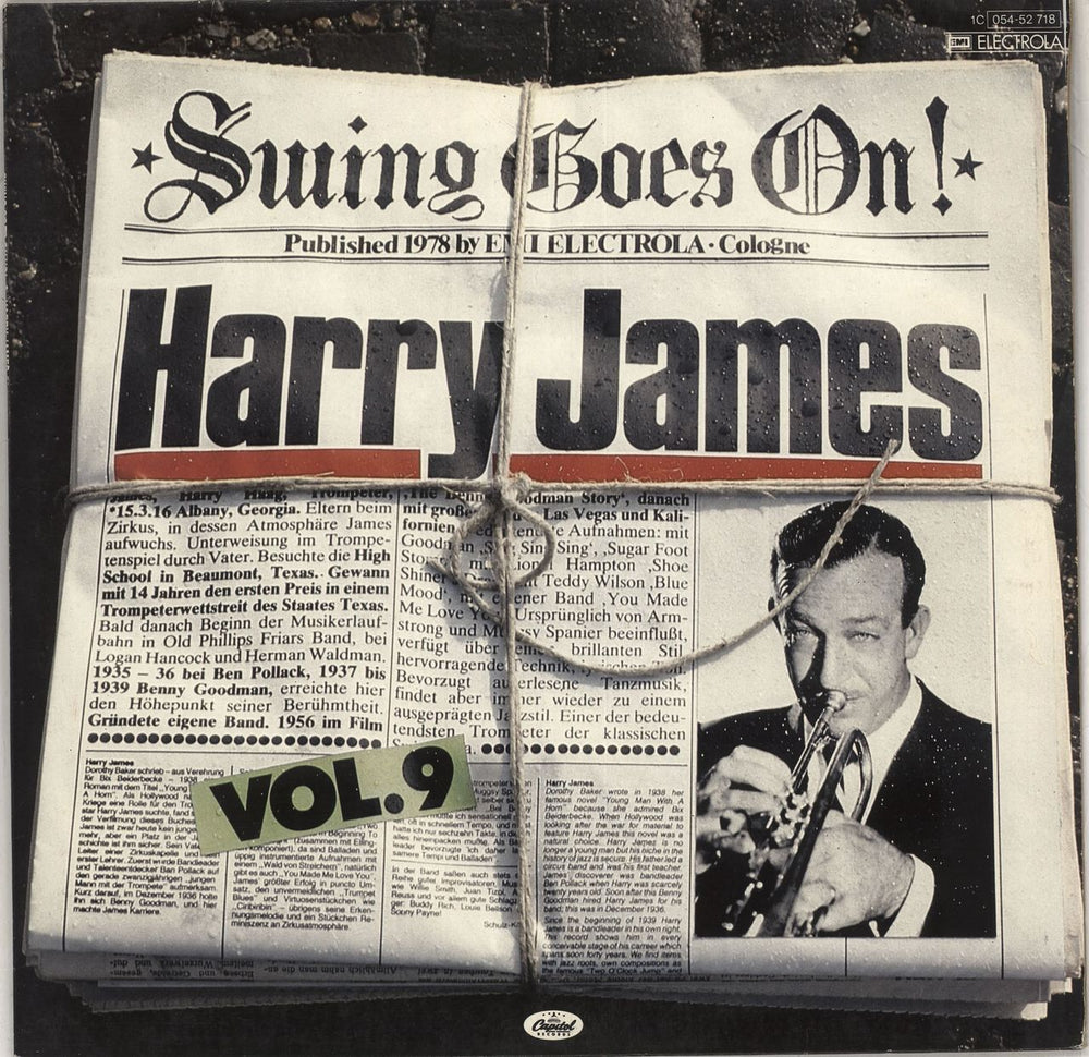 Harry James Swing Goes On! Vol. 9 German vinyl LP album (LP record) 1C054-52718