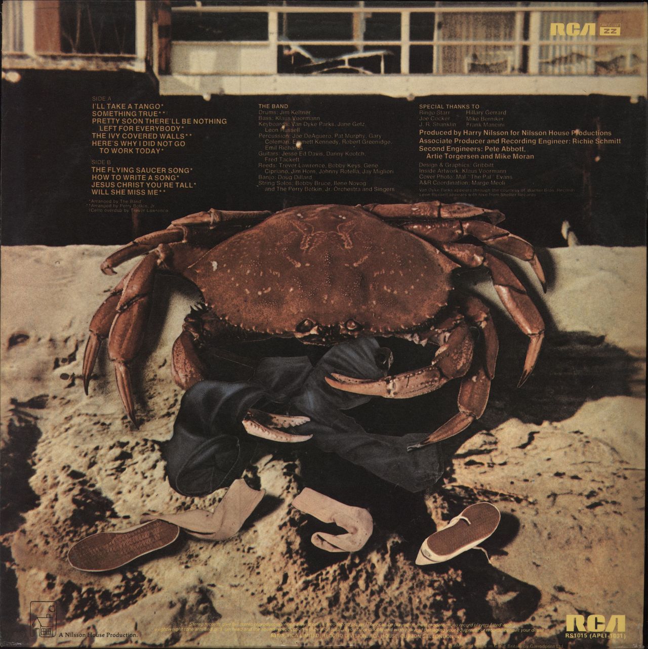 Harry Nilsson Sandman - EX UK vinyl LP album (LP record)