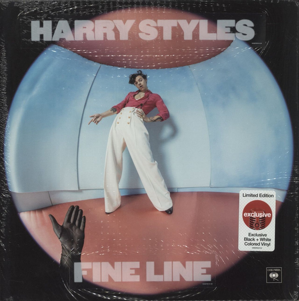 Harry Styles Fine Line - 180gm Black & White Splattered Vinyl UK 2-LP vinyl record set (Double LP Album) 19439705141
