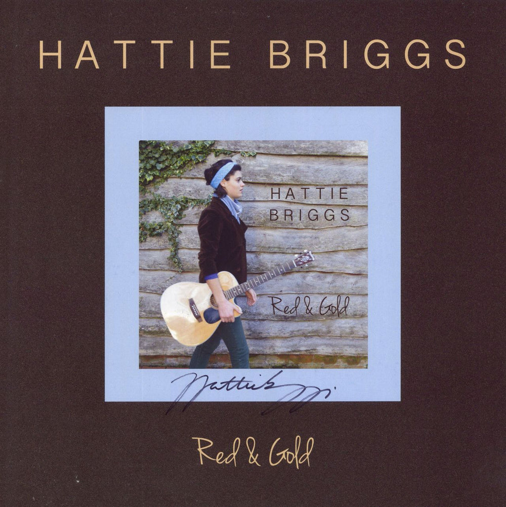 Hattie Briggs Red & Gold - Autographed UK vinyl LP album (LP record) WDR002